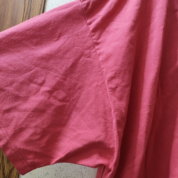 Vintage Jerzees T-shirt Bear Club Women's 2X Made In USA Hot Pink Salmon Clean - Picture 9 of 9